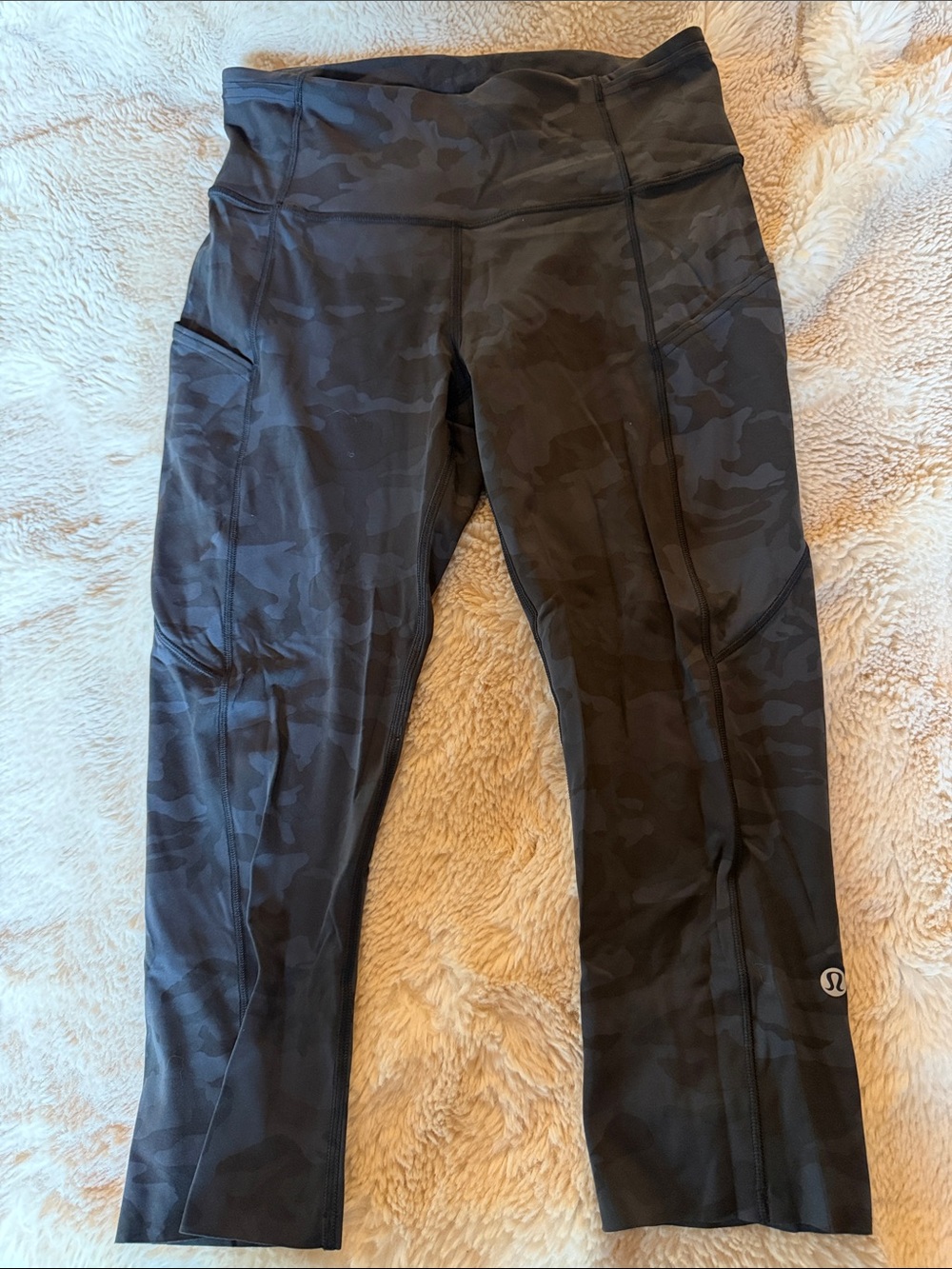 lululemon athletica Black Camo Capris